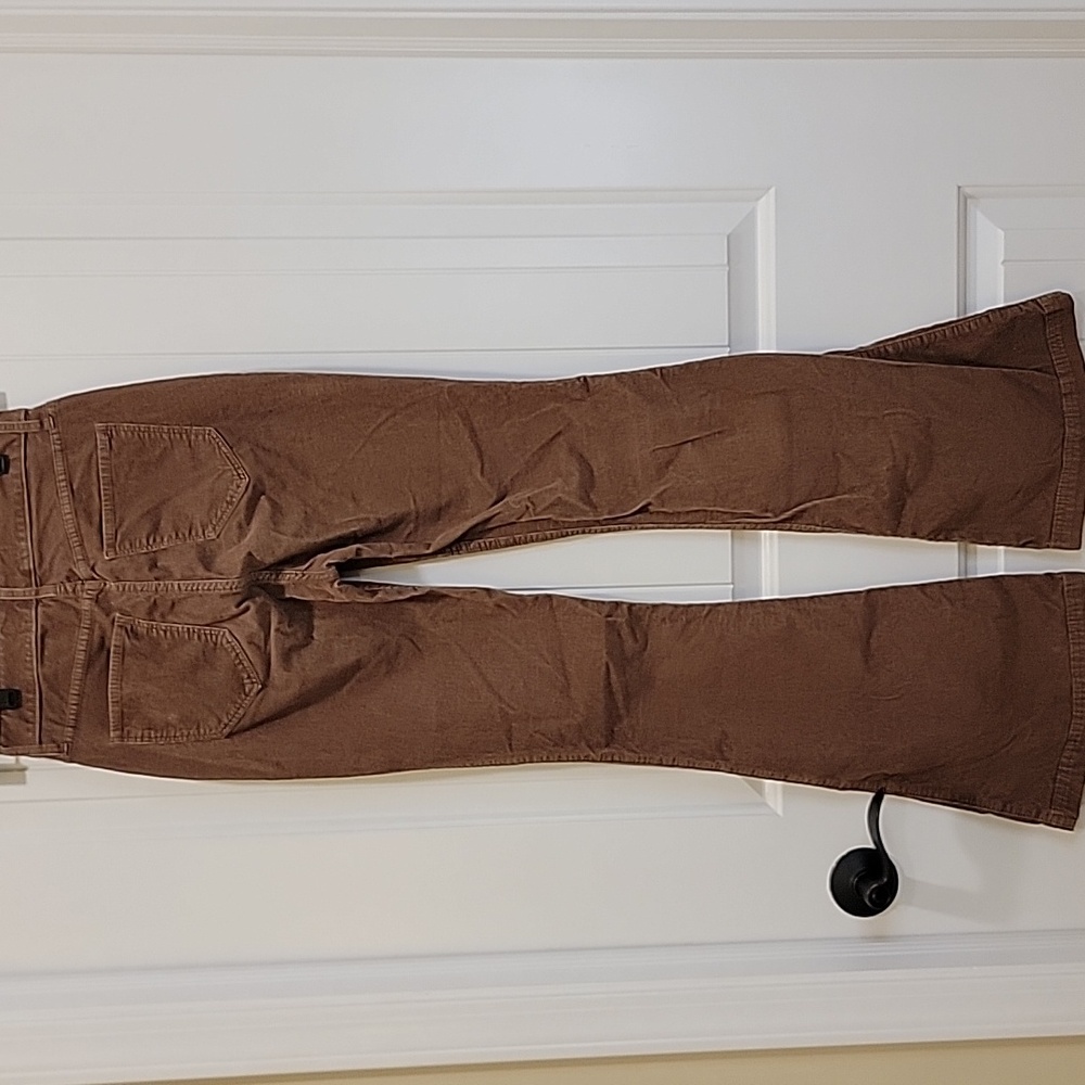 Hollister Brown Ultra High Rise Flare Corduroy Pants Size 1R - Picture 6 of 9